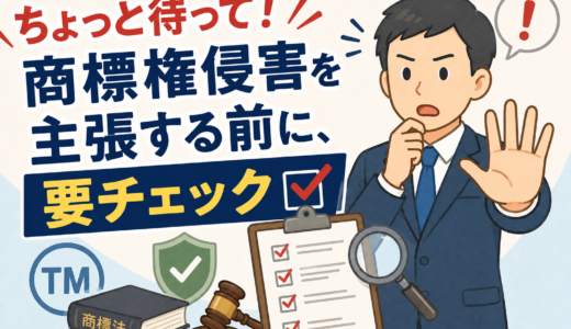 商標権侵害を主張する前に知っておくべき5つのチェックポイント