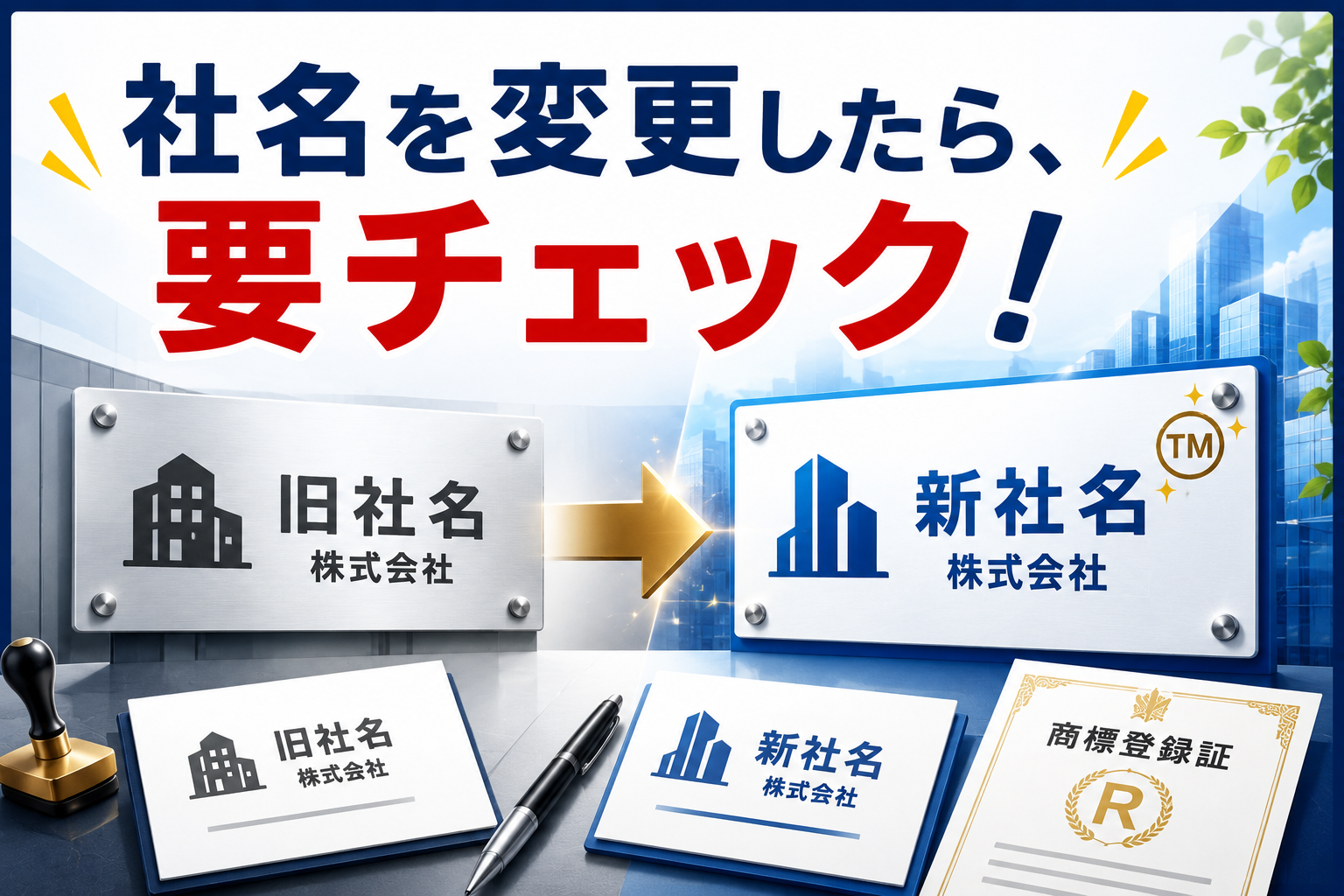 社名変更時の商標対応完全ガイド|弁理士が注意点を徹底解説 - 弁理士すみやの分かりやすい商標登録ブログ|実務と手続き解説