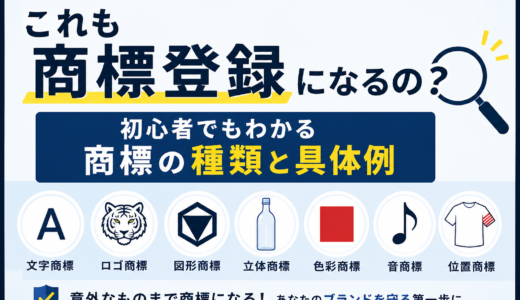 これも商標登録になるの？初心者でもわかる商標の種類と具体例